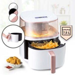KLARSTEIN Air Bloom Friteuse À Air Chaud Avec Fonction Vapeur 1500w 7,5 Litre 16 Programmes