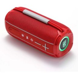 Enceinte Bluetooth Portable Pour L'extérieur Tws Avec Éclairage Led Et Radio Fm Rouge Yonis