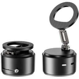 Support De Téléphone Magnétique Avec Enceinte Bluetooth Stéréo 360° Noir Yonis