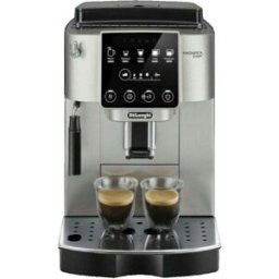 Cafetière Machine À Café Superautomatique Delonghi Avec Mousseur À Lait Argent Grains 1.8 L