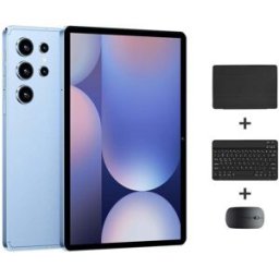 Tablette 10.1 Pouces 4g Lte Android 10 4 Go 32 Go Avec Clavier Souris Étui Bleu Yonis