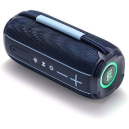 Enceinte Bluetooth Portable Pour L'extérieur Tws Avec Éclairage Led Et Radio Fm Bleu Yonis