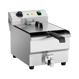 Friteuse électrique - 13 l - 3200 W - Robinet de vidange - Royal Catering
