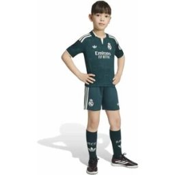 Adidas Ensemble Junior à Manches Courtes Loin Real Madrid 26/27 Mini Aurora Ivy 3-4 Années Garçon,Fille
