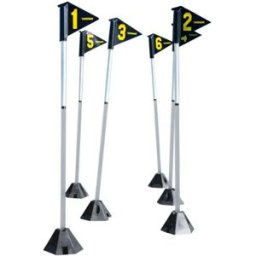 Lynx Sport Poteau De Slalom Led 6 Unités Black / Yellow / Silver One Size unisex