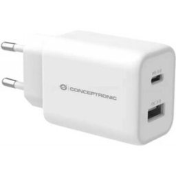 Conceptronic Chargeur Mural Usb Usb-c Usb-a 33w White One Size unisex