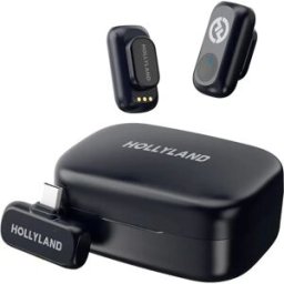 Hollyland Microphone Sans Fil Lark A1 Duo Usb C With Charging Case Black One Size unisex