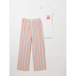 fatface FatFace Jersey Woven Pyjama Set rouge L (FR 46-48)
