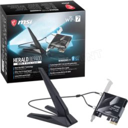 Carte Réseau PCIe WiFi 7 MSI Herald (BE9400)