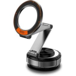INF Support téléphone voiture magnétique à succion sous vide, pliable, avec rotation à 720°