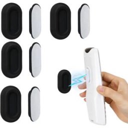 INF Pack de 4 supports magnétiques pour télécommande, organiseur de télécommande TV Le noir