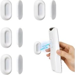 INF Pack de 4 supports magnétiques pour télécommande, organiseur de télécommande TV Blanc
