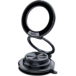 INF Support de téléphone magnétique pliable avec aspiration sous vide pour navigation automobile, prises de vue et diffusions Le noir