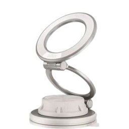 INF Support de téléphone magnétique pliable avec aspiration sous vide pour navigation automobile, prises de vue et diffusions Blanc