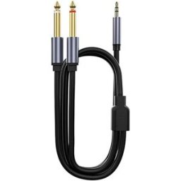 INF Câble Audio 3.5mm vers Double 6.5mm - Connectez vos appareils avec une qualité sonore supérieure 5 m
