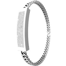 INF Bracelet connecté Bluetooth avec suivi d'activité, design sans écran en acier inoxydable et recharge magnétique Argent