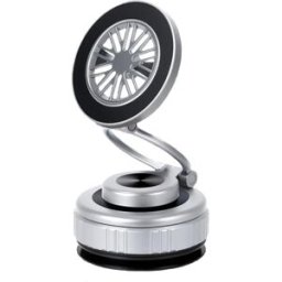 INF Support téléphone magnétique pliable à 3 axes avec ventouse pour voiture, salle de bains, directs et tournage Argent