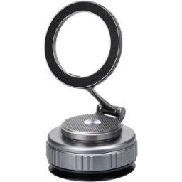 INF Support téléphone voiture magnétique avec ventouse, rotation à 360 degrés et réglage pliable Le noir