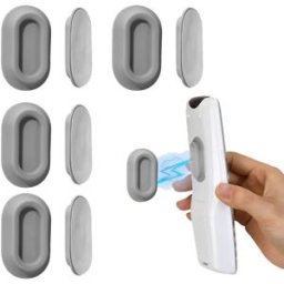 INF Pack de 4 supports magnétiques pour télécommande, organiseur de télécommande TV Gris