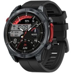 BLOSSOM Montre Connectée Gps Zeblaze Stratos 4–écran Amoled 1,43",boussole Intégrée,altimètre Barométrique,lampe Torche