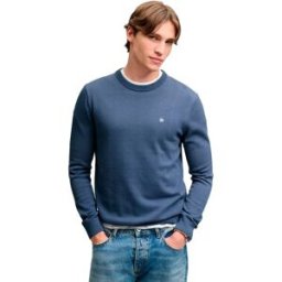 Superdry Pull Prep Essential Cotton Jumper Soft Navy XL Homme