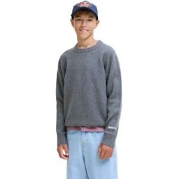 Jack & Jones Pull Norrebro Dark Grey Melange 12 Années Garçon