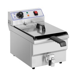 Friteuse électrique - 10 l - 3200 W - Robinet de vidange - Royal Catering