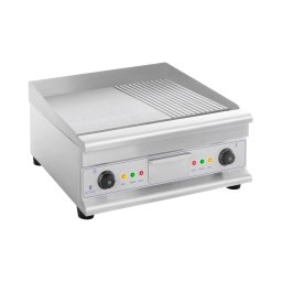 Plancha électrique rainurée - Double - 60 cm - 6 400 W