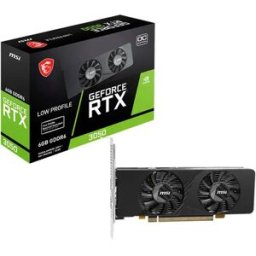 MSI Carte Graphique Rtx 3050 Lp E 6g Oc Gddr6 6gb Gddr6 Black One Size unisex