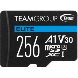 Team Group Carte Sd Elite Microsdxc A1 Uhsi U3 V30 256gb Black One Size unisex