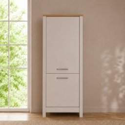 Deladeco Colonne combinée pour frigo/congélateur chêne/cachemire Mylena Chêne/cachemire