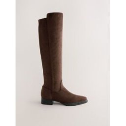 Next Bottes chaussettes hautes à bout carré Forever Comfort Brun EU 37 (UK 4) L