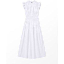Ro & Zo Ro & Zo Cotton Frill Sleeve Dress pâle FR 42 (EU 40)