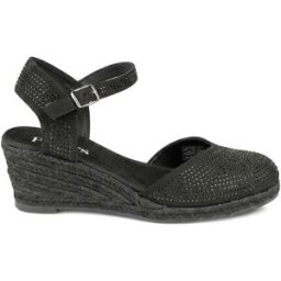 Pavers Pavers Memory Foam Buckled Espadrilles Noir EU 37 (UK 4)