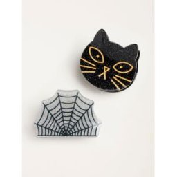 Fat Face FatFace 2 Pack Halloween Claw Clips Noir Un an