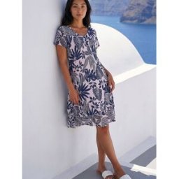 Roman Roman Petite Floral Layer Hem Mini Dress bleu L (FR 46-48)