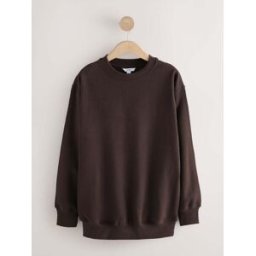 Next Sweat-shirt long coupe décontractée Essentials avec poches Brun XL (FR 50-52)
