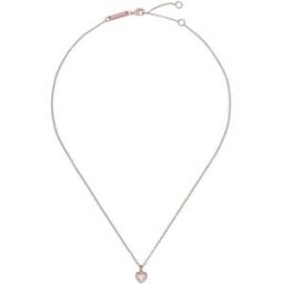 Ted Baker Ted Baker HANNELA: Heart Pendant Necklace Effet métallisé Un an