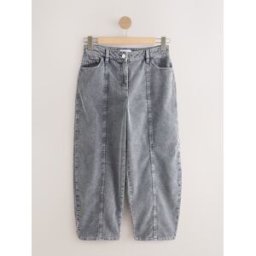 Next Pantalons à Coupe ballon en velours côtelé Gris FR 44 Short (EU 42 S)
