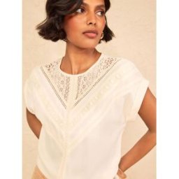 Love & Roses Love & Roses Lace T-Shirt pâle FR 42 (EU 40)