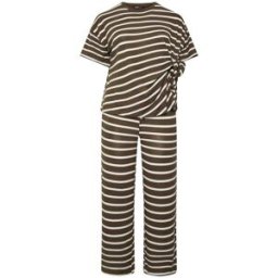Yours Curve Ensemble Yours Curve haut et survêtement Ceinturée Brun FR 50 (EU 48)