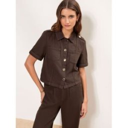 Lipsy Chemise Lipsy Brun FR 40 (EU 38)