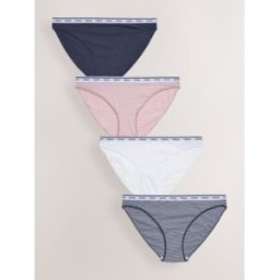 Next Lot de 4 culottes à logo en coton Rose FR 40 (EU 38)