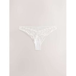 self. Culotte en dentelle à imprimé fleuri crème FR 46 (EU 44)