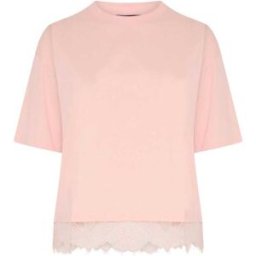 Yours Curve Yours Curve Limited Lace Hem Top Rose FR 48 (EU 46)