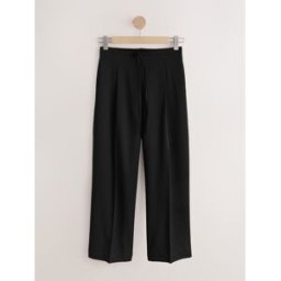 Next Pantalon ample à taille cravate Noir FR 42 Short (EU 40 S)