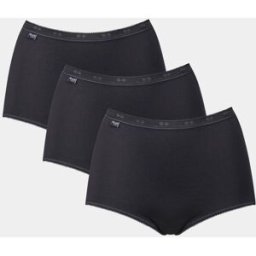 Sloggi Sloggi Basic+ Maxi Knickers 3 Pack Noir FR 50 (EU 48)