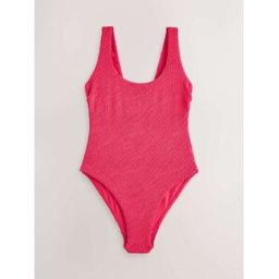 Next Maillot de bain une pièce gainant à larges bretelles et décolleté plongeant Rose FR 40 (EU 38)