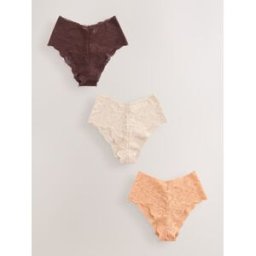 Next Culottes entièrement en dentelle 3 Lot de 0 crème FR 44 (EU 42)