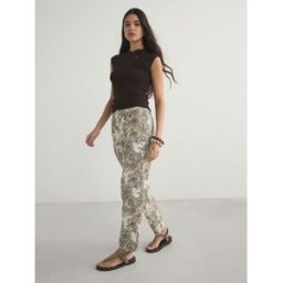 Next Authentiques Jean droit taille haute de ville crème FR 44 XL Tall (EU 42 XL Tall)